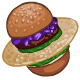 Flying Space Ship Burger