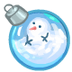 Melted Snowman Ornament