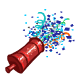 New Year Confetti Popper