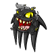 Black Gnar Hair Clip