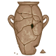 Cylindrical Broken Tiles Pot