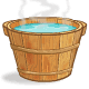 Steaming Wooden Foot Bath