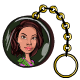 Jade Keyring Charm