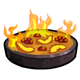 Peach and Berries Flambe
